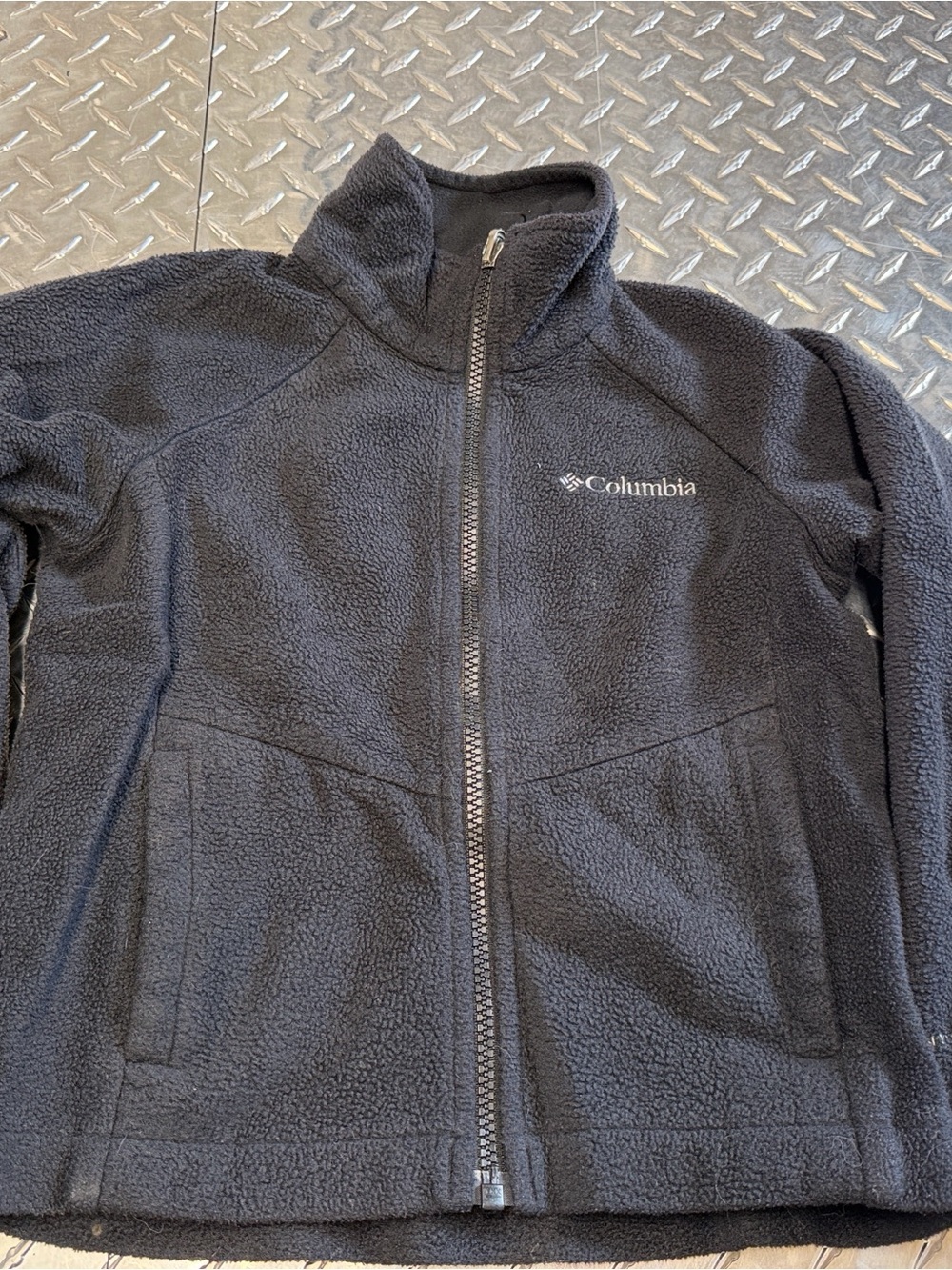 Columbia Kids Black Full-Zip Fleece Jacket